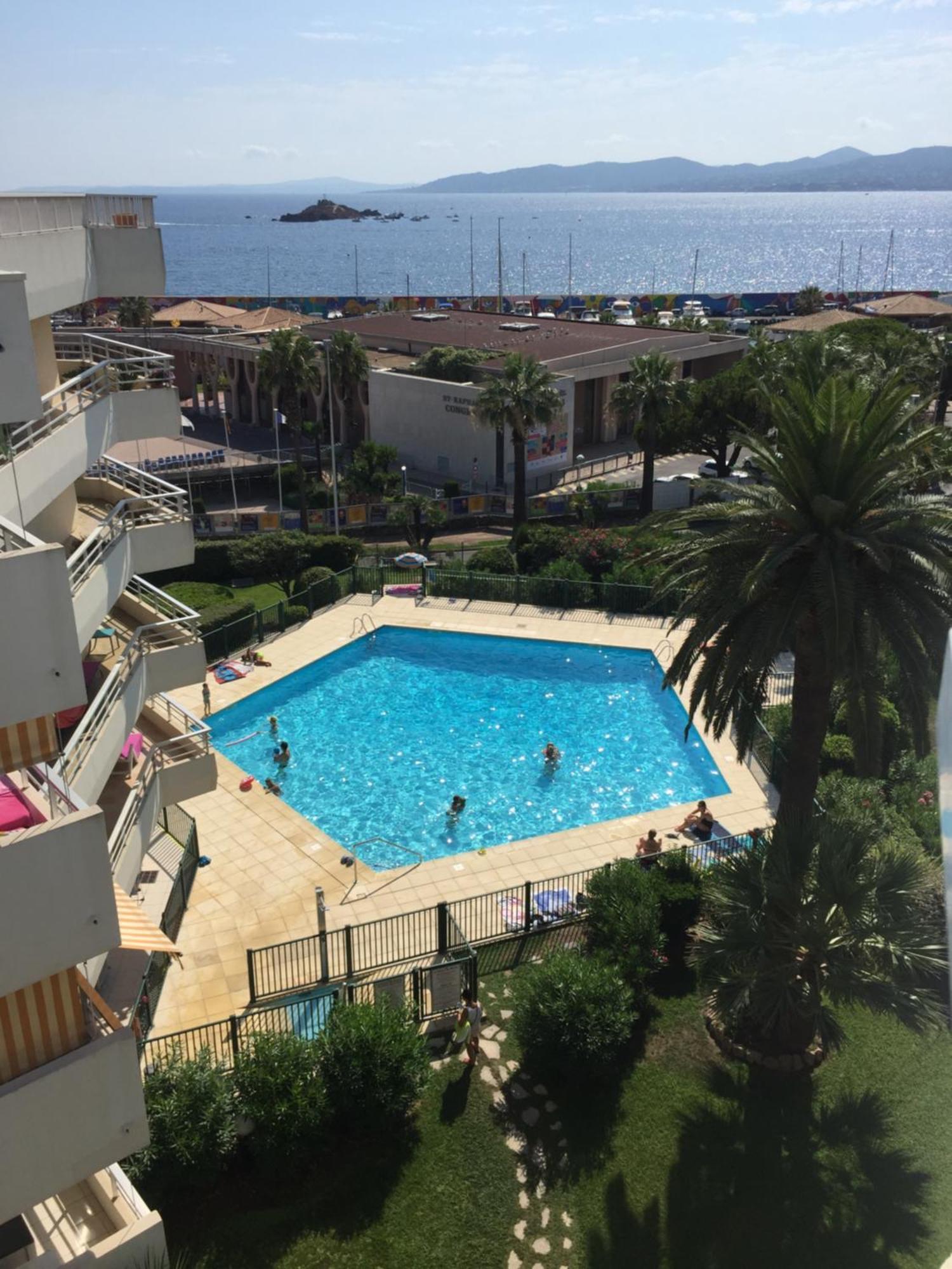 Ferienwohnung Studio 127, Vue Mer Et Piscine, Port Santa Lucia Saint-Raphaël Exterior foto